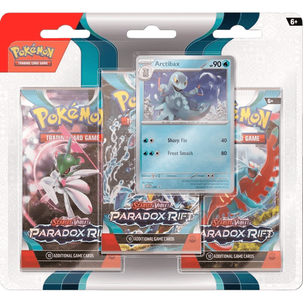 Pokemon TCG: Scarlet & Violet 4 - Paradox Rift Premium 3-Pack Blister - Arctibax