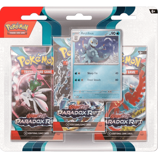 Pokemon TCG: Scarlet & Violet 4 - Paradox Rift Premium 3-Pack Blister - Arctibax