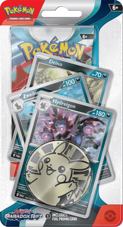 Pokemon TCG: Scarlet & Violet 4 - Paradox Rift Premium Checklane Blister Pack - Hydreigon