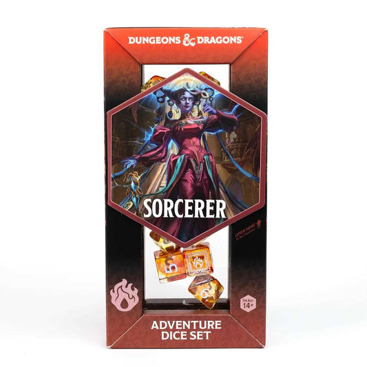 Dungeons & Dragons Adventure Dice Set - Sorcerer: Orange - Sirius Dice