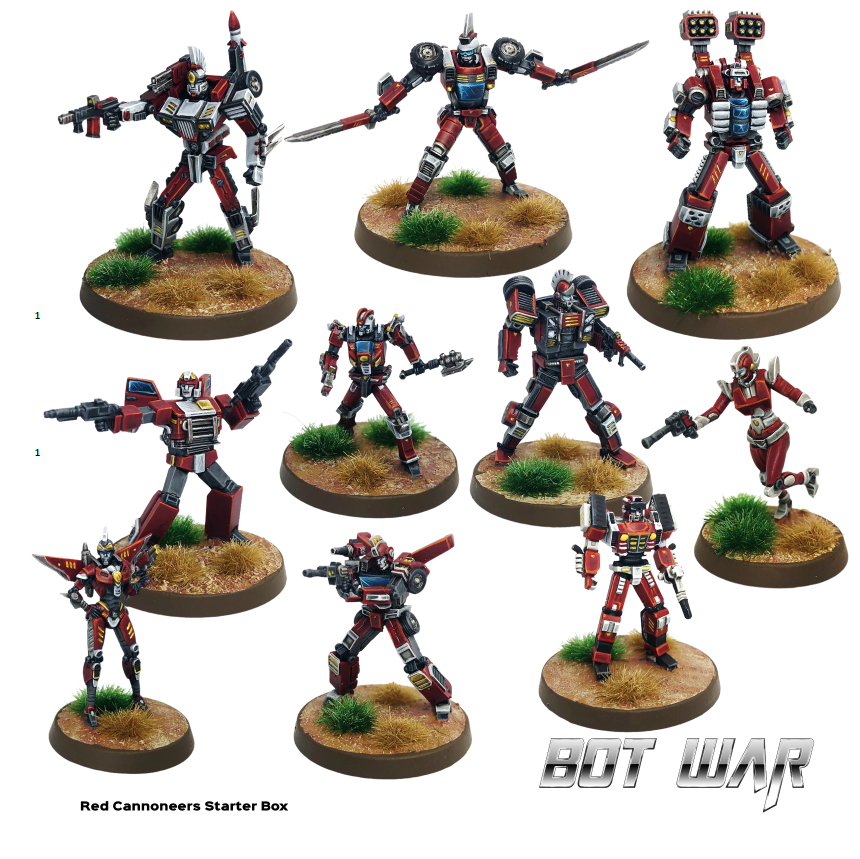 Bot War - Red Cannoneers Starter Box