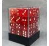 12mm Clear D6 x 36 (Mixed Colours)