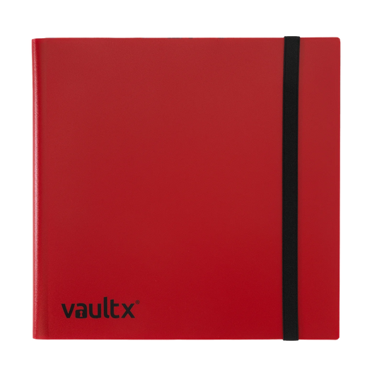 Vault X 12-Pocket Strap Binder Red