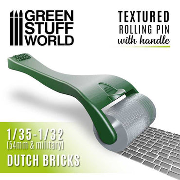 Green Stuff World: Rolling pin with Handle - Dutch Bricks