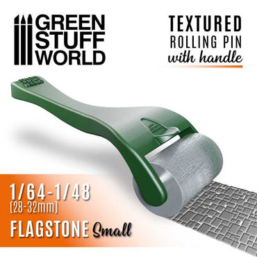 Green Stuff World: Rolling pin with Handle - Flagstone Small