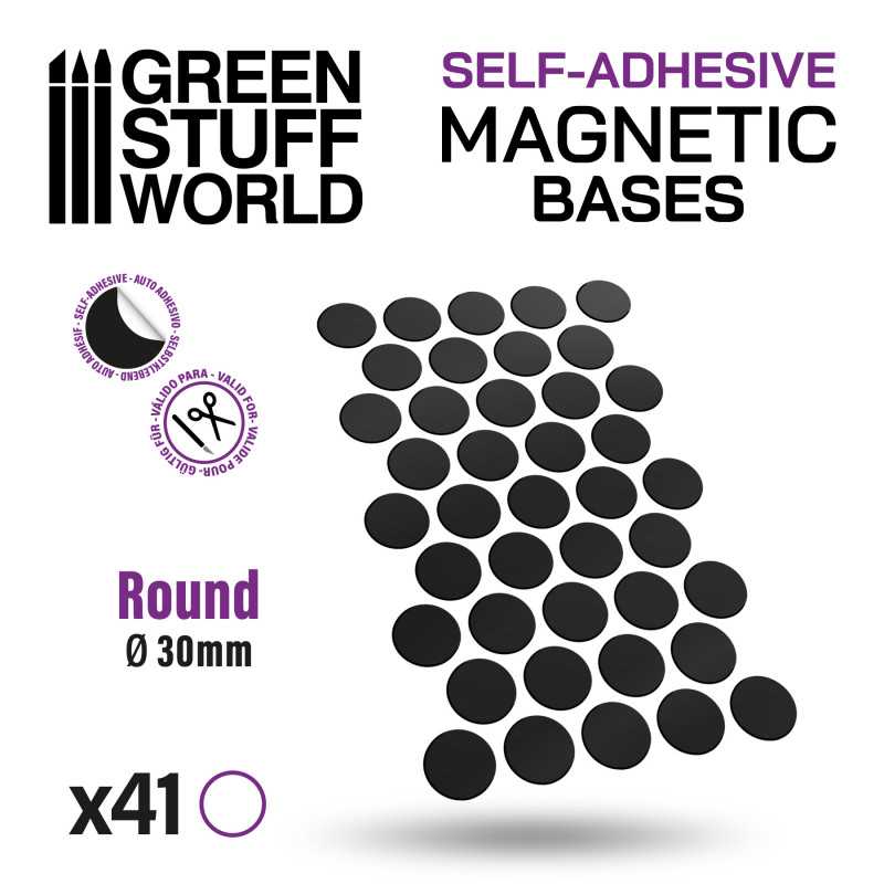 Green Stuff World Round Magnetic Sheet SELF-ADHESIVE - 30mm