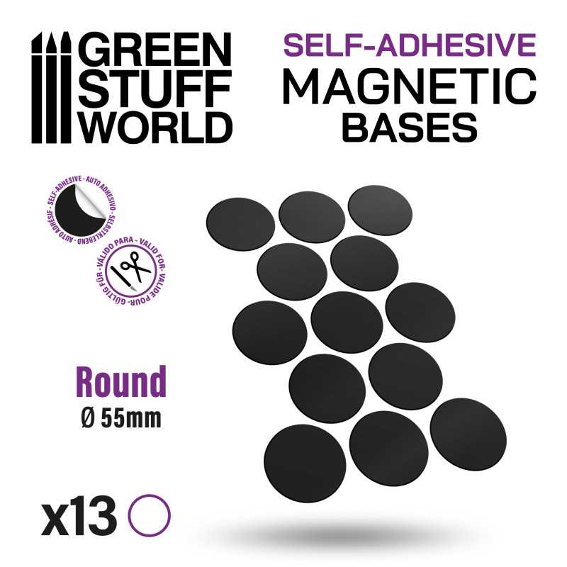 Green Stuff World Round Magnetic Sheet SELF-ADHESIVE - 55mm