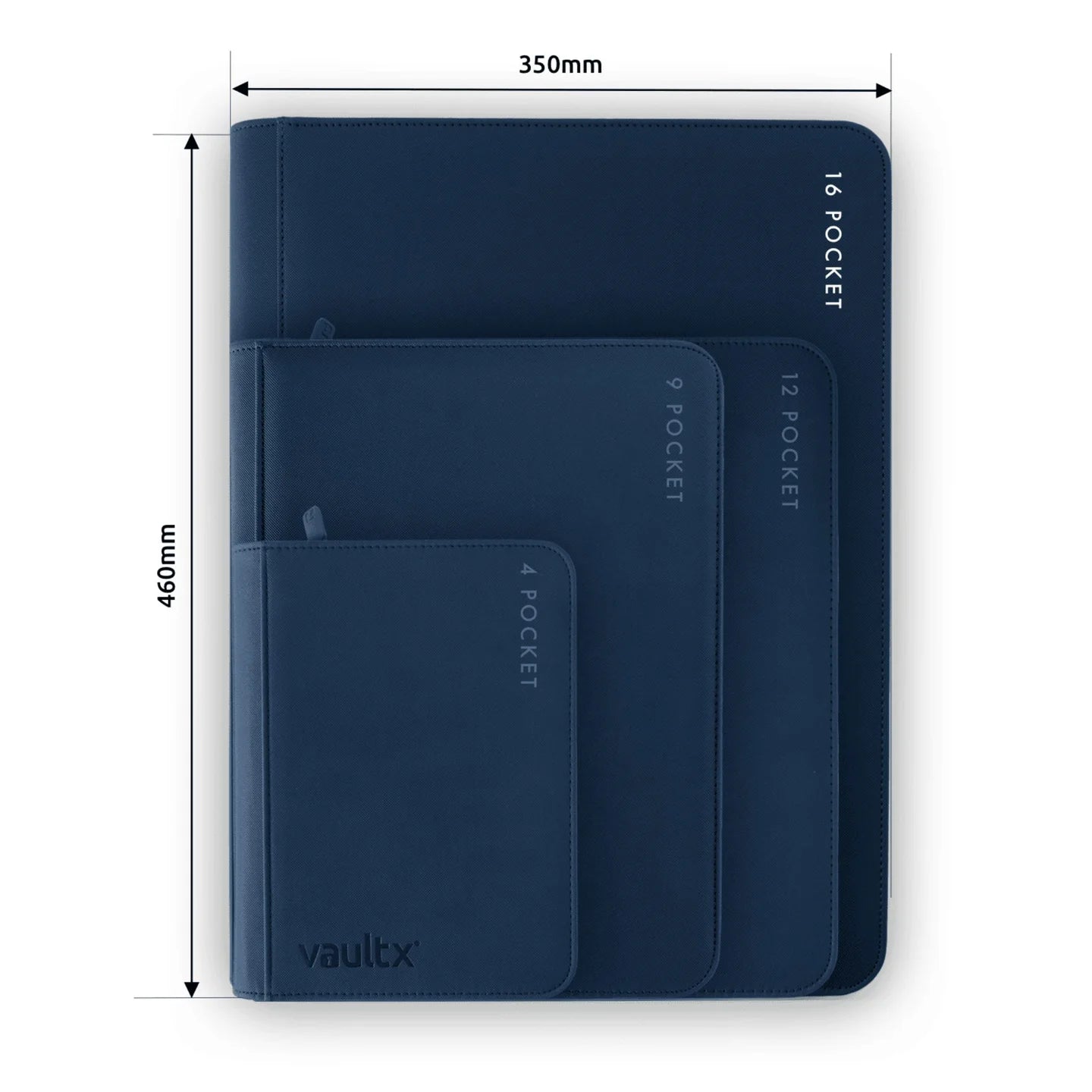 Vault X 16-Pocket eXo-Tec® Zip Binder XXL Royal Blue