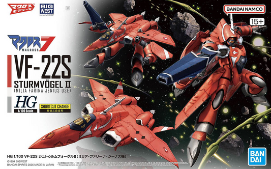 HG vf-22s Sturmvogel ii Milia farina jenius use 1/100 Bandai Model Kit Gunpla