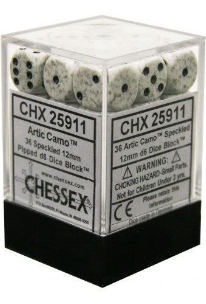 Chessex - 12mm D6 Dice Block - Arctic Camo