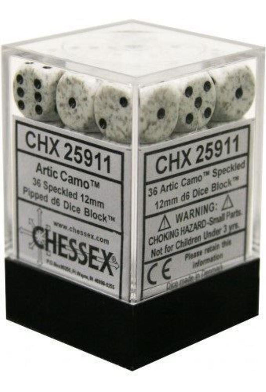 Chessex - 12mm D6 Dice Block - Arctic Camo