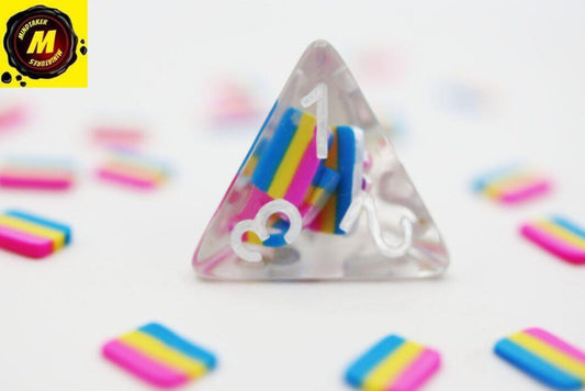 Pansexual Flag RPG Dice Set