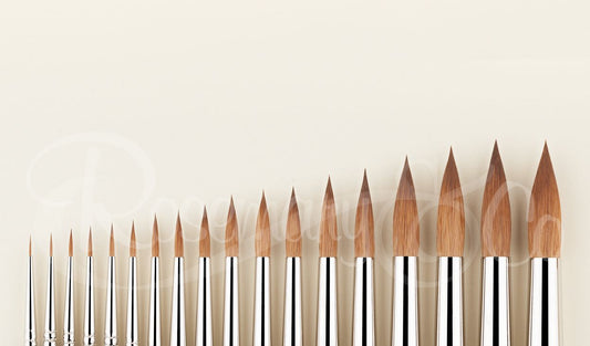 Size 4 - 7" - Series 99. Pointed Pure Sable - Rosemary & Co. Brushes