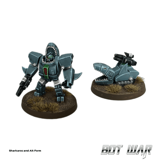 Bot War Sharkaroc and Alt Form