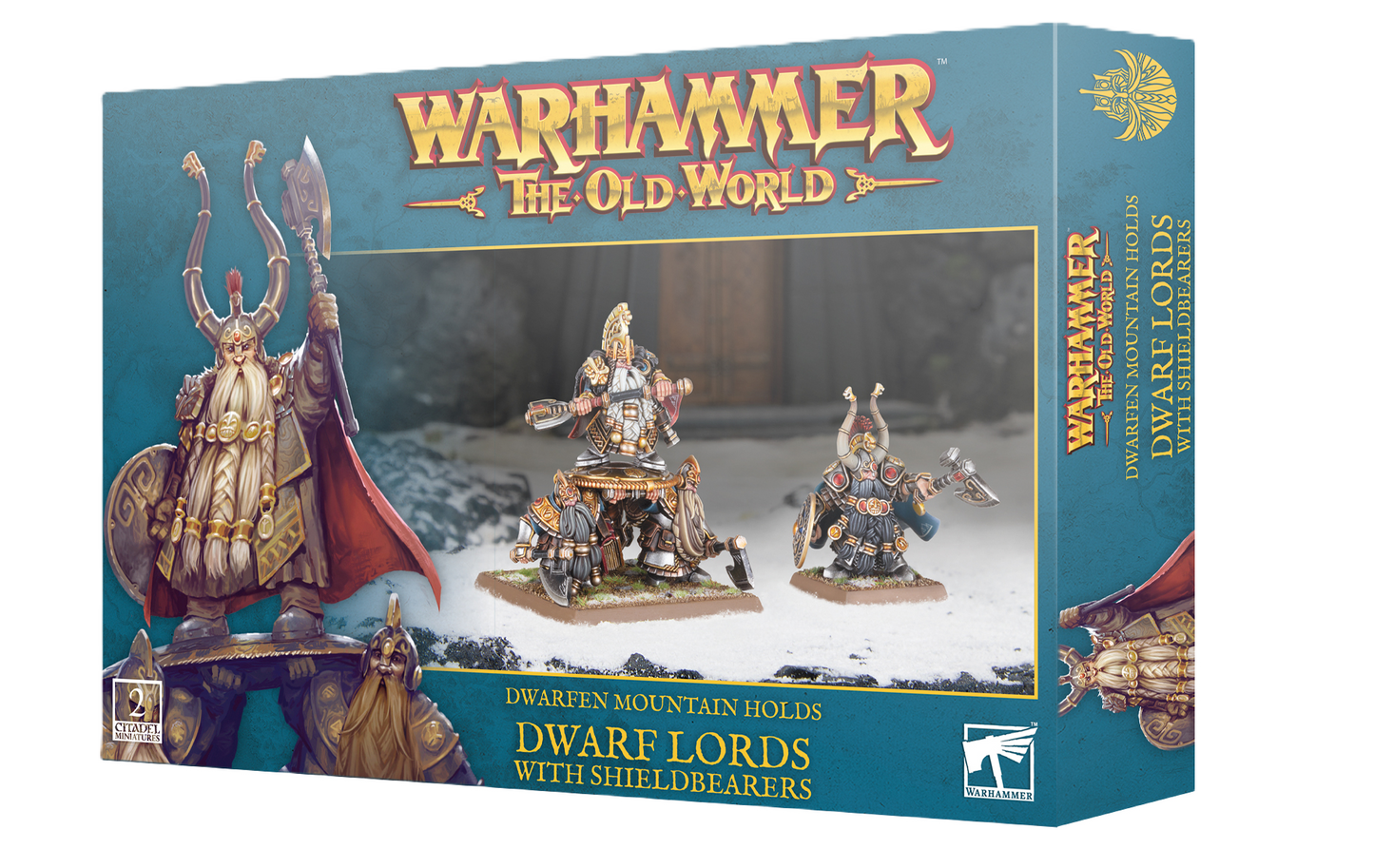 OLD WORLD DWARFEN MOUNTAIN HOLDS: DWARF LORDS WITH SHIELDBEARERS