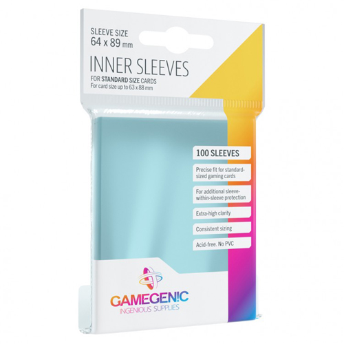 Gamegenic Closable Inner Sleeves (100 ct.)