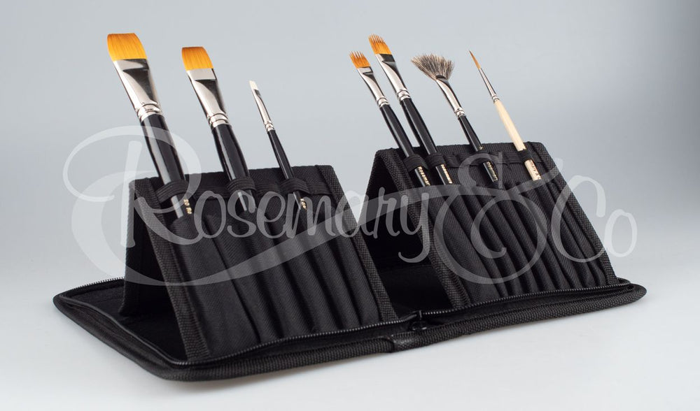 SMALL BRUSH CASE WITH STAND - Rosemary & Co. Brushes (Copy)