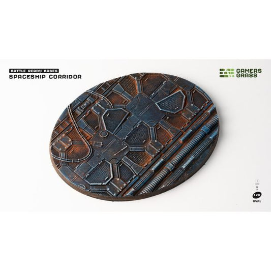 Spaceship Corridor Bases, Oval 120mm (x1) - Gamers Grass