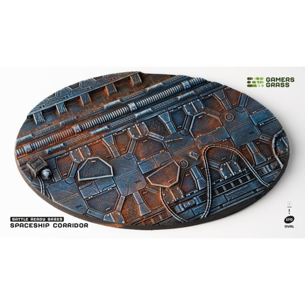 Spaceship Corridor Bases, Oval 170mm (x1) - Gamers Grass