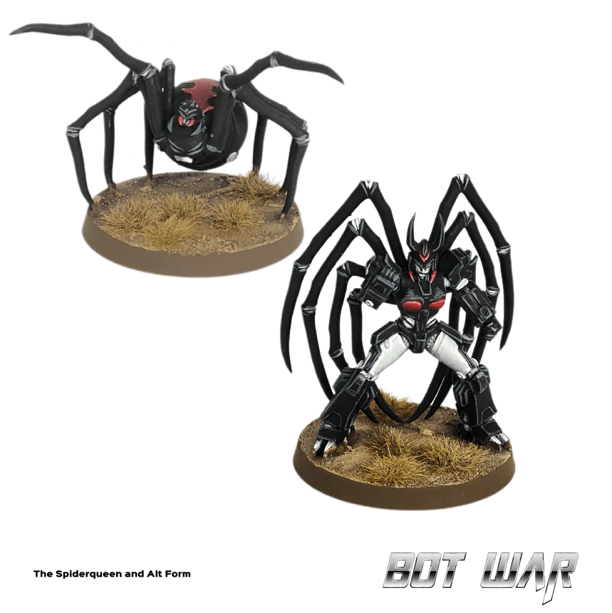 Bot War Spiderqueen and Alt Form