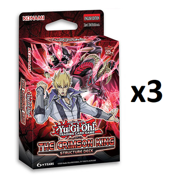 3x Yu-Gi-Oh! - The Crimson King Structure Deck