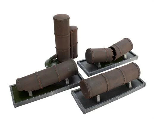 Battlefield In a Box - Gothic Industrial Storage Tanks (Grey)