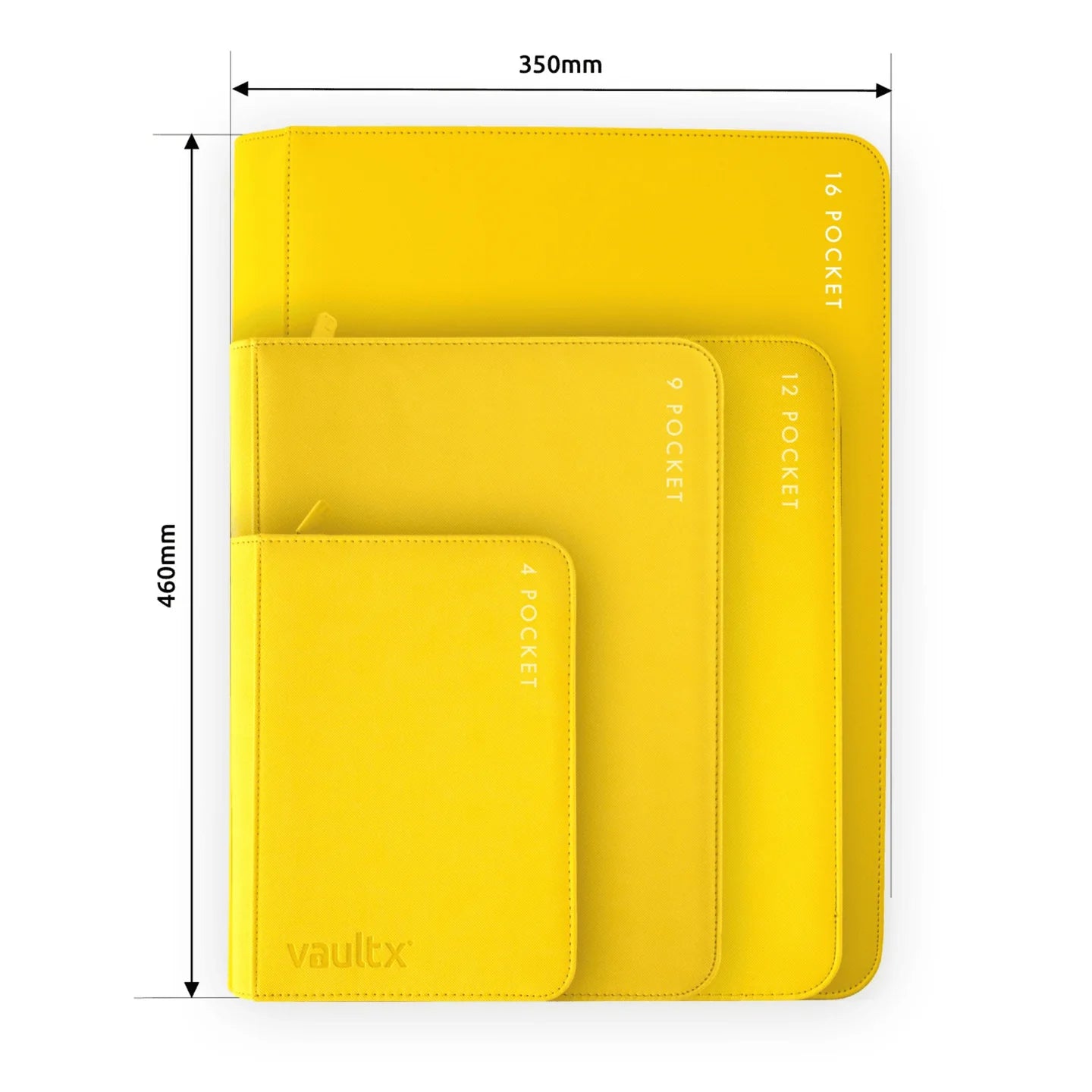 Vault X 16-Pocket eXo-Tec® Zip Binder XXL Sunrise Yellow
