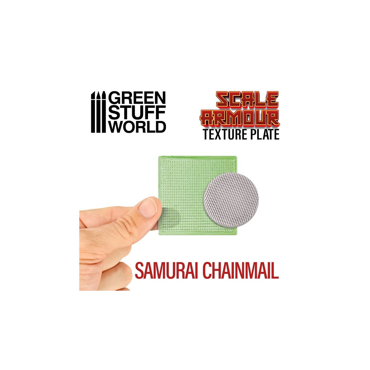 Green Stuff World: Texture Plate - Samurai Chainmail