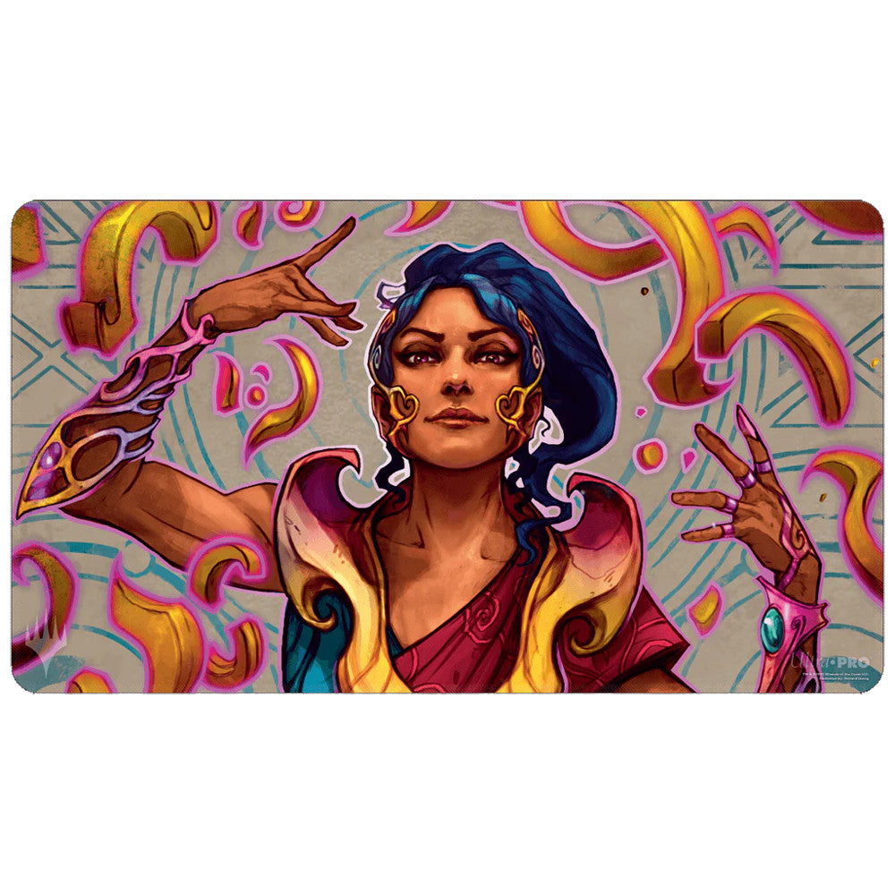MtG Playmat: The Lost Caverns of Ixalan - Saheeli, the Sun's Brilliance
