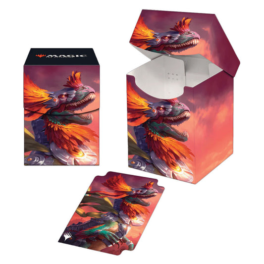 MtG 100+ Deck Box: The Lost Caverns of Ixalan - Pantlaza, Sun-Favored