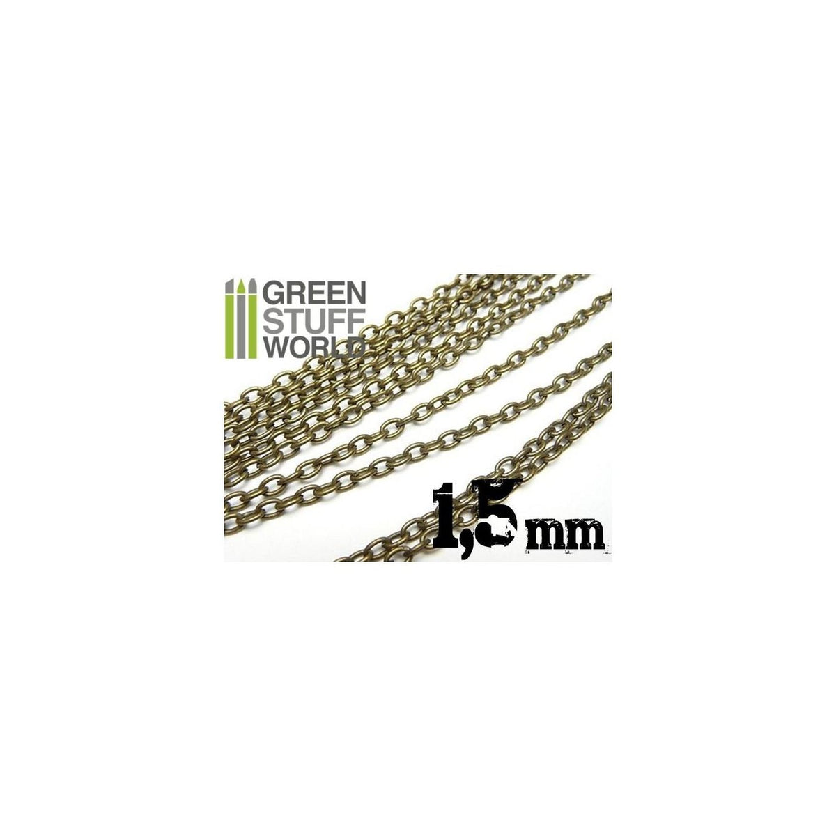 Green Stuff World Hobby Chain Antique Bronze 1.5 mm