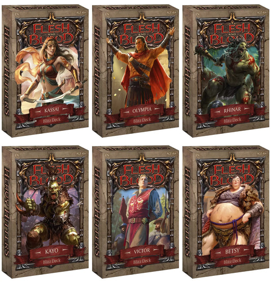 Flesh And Blood TCG: Heavy Hitters Blitz Decks