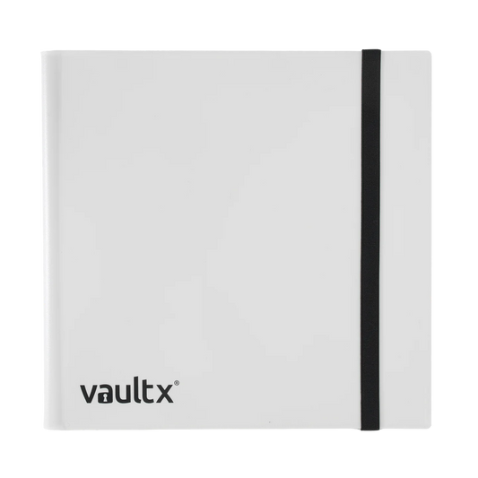 Vault X 12-Pocket Strap Binder White