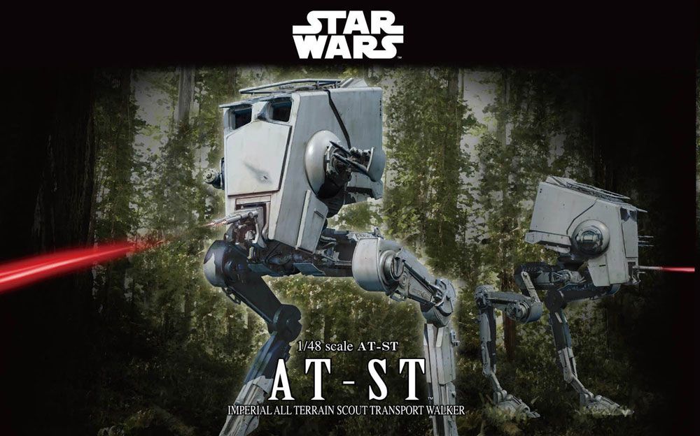 Star Wars Bandi Plastic Model Kit 1/48 AT-ST