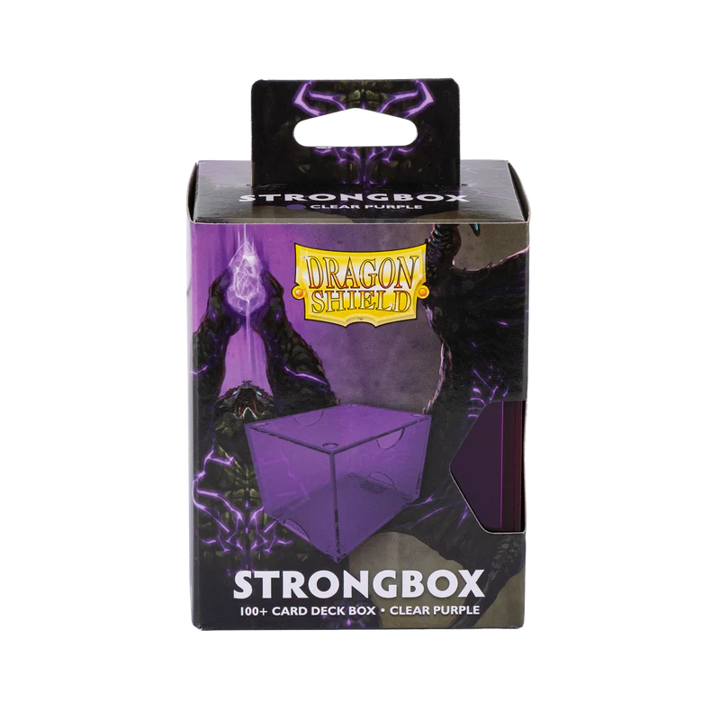 Dragon Shield Strongbox 100+ Card Deck Box - Clear Purple
