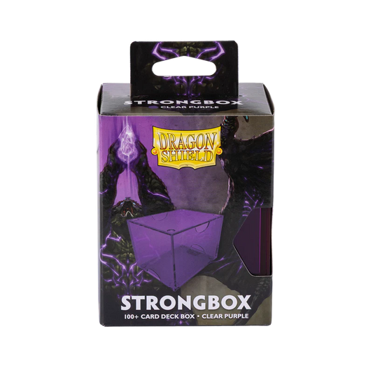 Dragon Shield Strongbox 100+ Card Deck Box - Clear Purple
