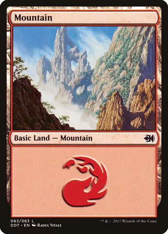Mountain (63) [Duel Decks: Merfolk vs. Goblins]