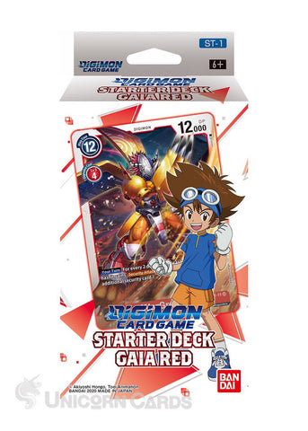 Digimon Card Game Starter Deck - Gaia Red (ST-1)