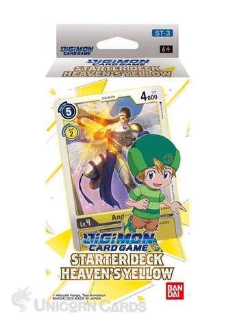 Digimon Card Game Starter Deck - Heaven's Yellow (ST-3)