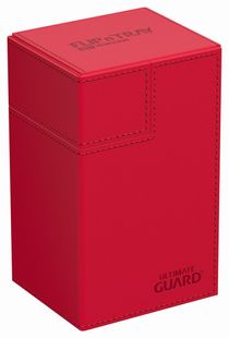 Ultimate Guard Flip`n`Tray 80+ XenoSkin Monocolor Red
