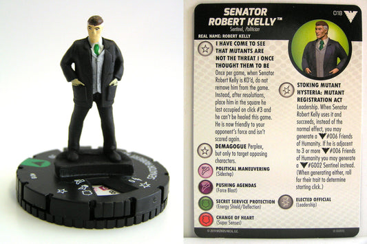 Heroclix - Marvel Animated X-Men Dark Phoenix Saga - SENATOR ROBERT KELLY #018