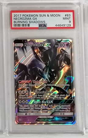 Pokemon PSA 9 - Necrozma GX 63 [SM - Burning Shadows]