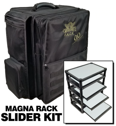 (Go) P.A.C.K. Go 2.0 with Magna Rack Slider Load Out (Black) Battle Foam