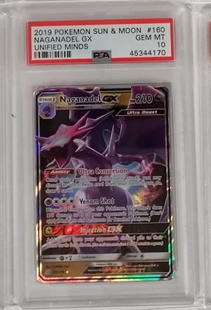 Pokemon PSA 10 - Naganadel GX 160 [SM - Unified Minds]