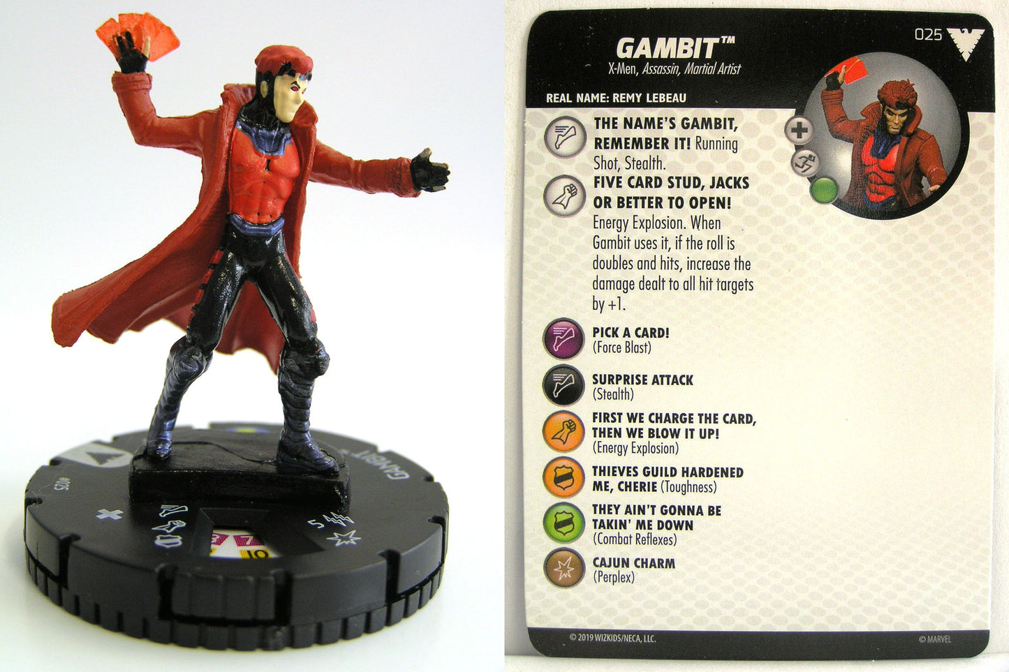 Heroclix - Marvel Animated X-Men Dark Phoenix Saga -  GAMBIT #025