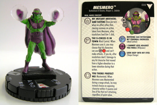 Heroclix - Marvel Animated X-Men Dark Phoenix Saga - MESMERO #033