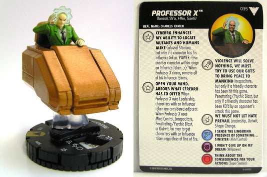 Heroclix - Marvel Animated X-Men Dark Phoenix Saga - PROFESSOR X #035
