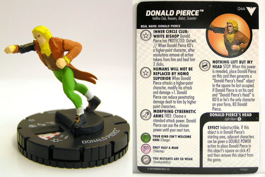Heroclix - Marvel Animated X-Men Dark Phoenix Saga - DONALD PIERCE  #044 CHASE