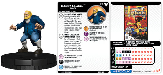 Heroclix - Marvel Animated X-Men Dark Phoenix Saga - HARRY LELAND #045 CHASE