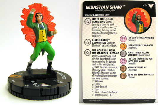 Heroclix - Marvel Animated X-Men Dark Phoenix Saga - SEBASTIAN SHAW #049 CHASE